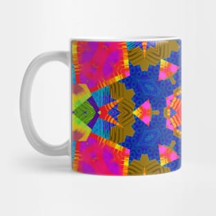 Hexagon abstract bright colors Mug